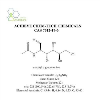 N-acetil-d-gliukozamino milteliai CAS 7512-17-6